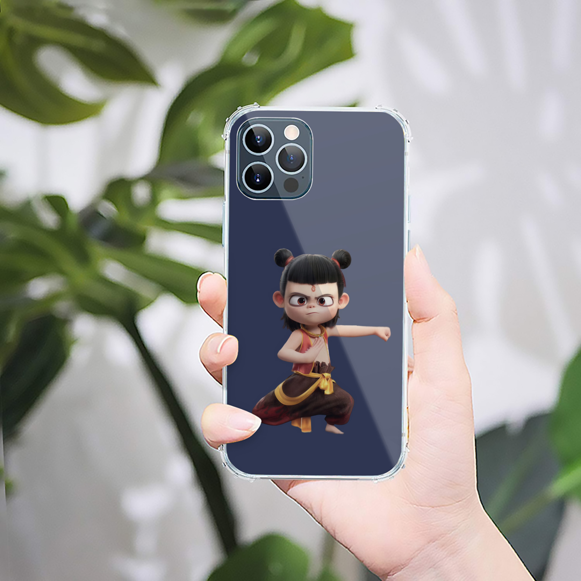 （画像用） Ne Zha 2 ナタ 魔童の大暴れ 【iPhone 12シリーズ対応】透明スマホケース（クリアソフトケース）